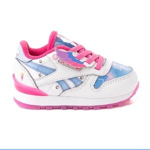 Reebok My Little Pony Zip Storm Light up/Flash Pink and Blue Sneakers-Size 7